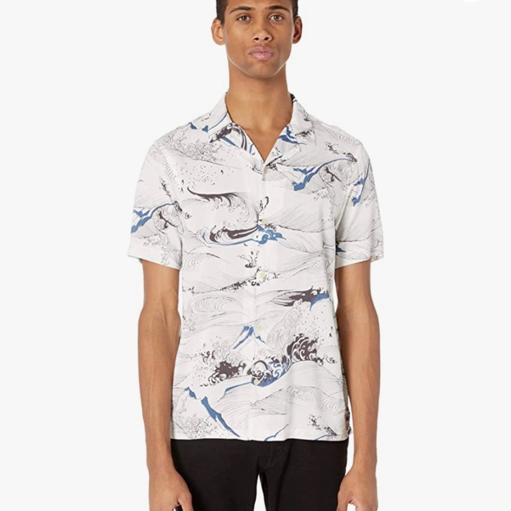 AllSaints Flood Short Sleeve Shirt. Small.